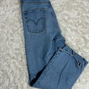 Levi ribcage straight jeans